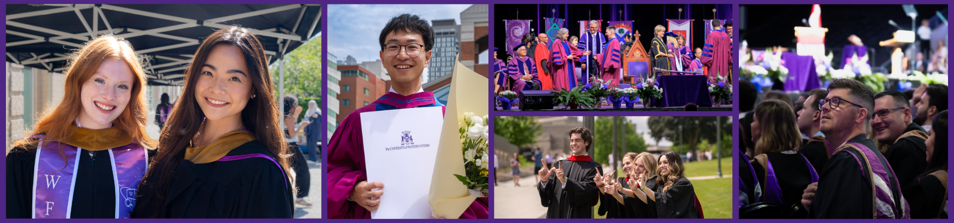 A collage of various Western Convocation photos
