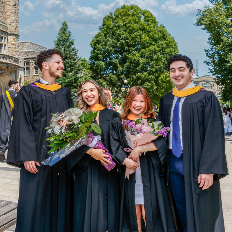 A row of graduates seated at Canada Life Place for Convocation
