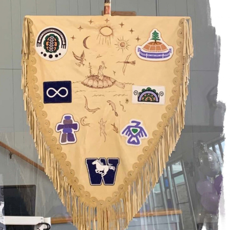 An image of the Indigenous Gonfalon